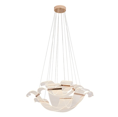 LAMPARA PENDANT LED 75 W 9 600 lm ACRILICO DORADO
