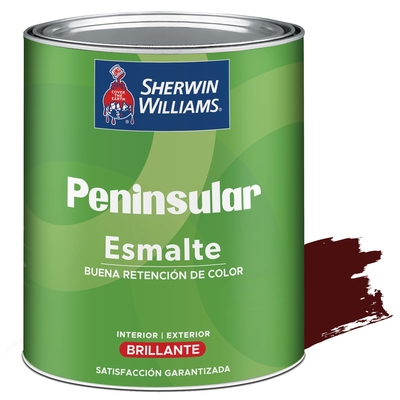 PINTURA ESMALTE PARA USO EXTERIOR / INTERIOR VINO TINTO BRILLANTE PENINSULAR ESMALTE