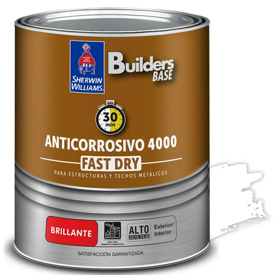 ANTICORROSIVO ALQUIDICO PARA METAL PARA USO EXTERIOR / INTERIOR BRILLANTE COLONIAL 4000