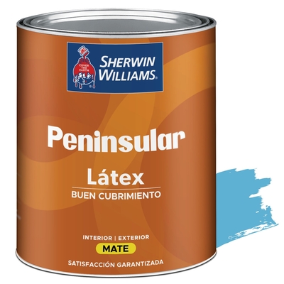 PINTURA LATEX PARA USO EXTERIOR / INTERIOR CELESTE PRIMAVERA PENINSULAR LATEX