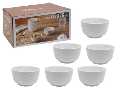 SERVIDOR 11.5 cm CERAMICA BLANCO REDONDO