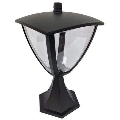 LAMPARA COLUMNA EXTERIOR TIPO FAROL LED 12 W 720 lm NEGRO IP44