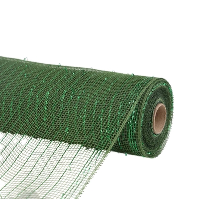MALLA NAVIDAD 26 cm x 8.2 m (9 yd) VERDE BRILLANTE
