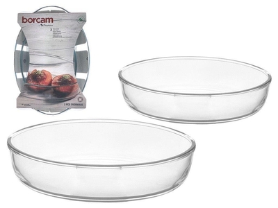 REFRACTARIO PARA HORNEAR 1.55 L + 3.20 L VIDRIO REDONDO