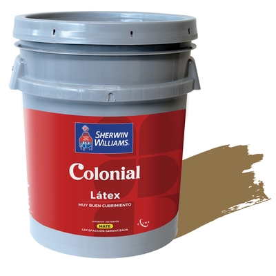PINTURA LATEX PARA USO EXTERIOR / INTERIOR CARAMELO COLONIAL LATEX MATE
