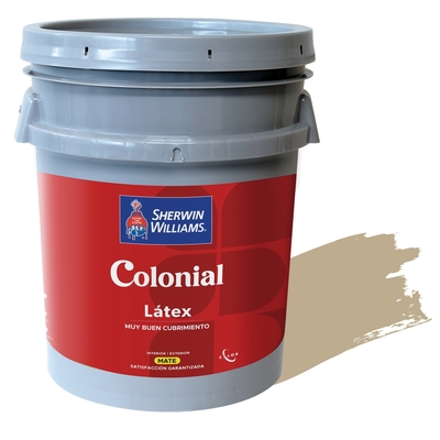 PINTURA LATEX PARA USO EXTERIOR / INTERIOR CASTAÑO COLONIAL LATEX MATE