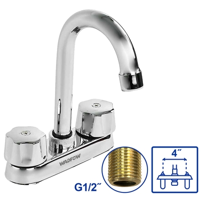 MEZCLADOR LAVABO 10.16 cm (4 in) 2 MANECILLA VERVE LATON TIPO BAR