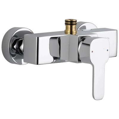 MEZCLADOR DUCHA SUPERFICIAL MONOMANDO METAL CROMADO CUADRADO SIN BARRA COLECCION TETRA