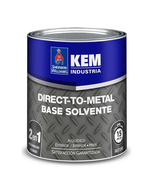 ANTICORROSIVO BASE SOLVENTE PARA METAL MATE DIRECT TO METAL KEM DTM