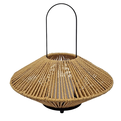LAMPARA MESA LED 1 W LUZ CALIDA TEJIDO CAFE