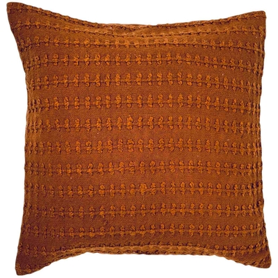 COJIN DECORATIVO 50 cm x 50 cm ALGODON BRONCE CON TEXTURA