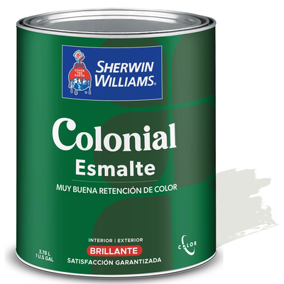 PINTURA ESMALTE PARA USO EXTERIOR / INTERIOR BRILLANTE COLONIAL ESMALTE