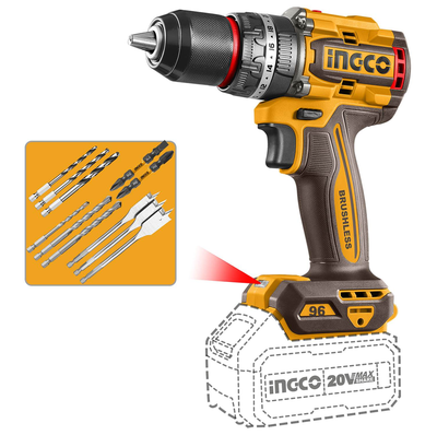 TALADRO PERCUTOR 12.7 mm (1/2 in) 96 N.m 20 V AMARILLO/NEGRO INALAMBRICO NO INCLUYE BATERIA Y CARGADOR