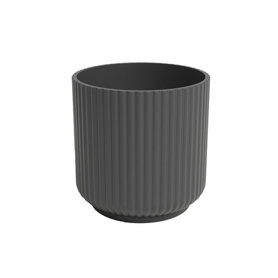 MACETA 9 cm x 7 cm CERAMICA ANTRACITA LUNA POT