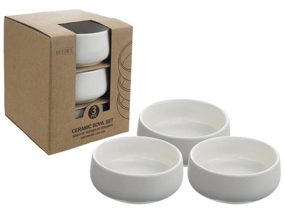 SERVIDOR 9 cm x 3.5 cm CERAMICA BLANCO REDONDO