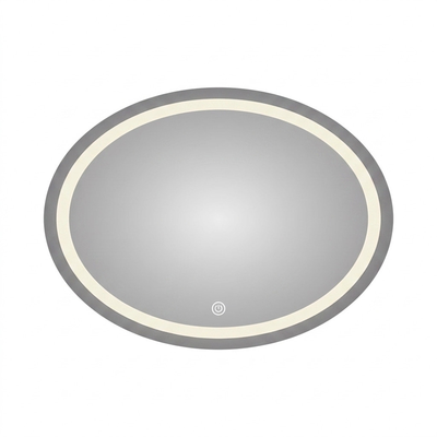ESPEJO PARA BAÑO CON LUZ LED 60 cm OVALADO CON BOTON TOUCH
