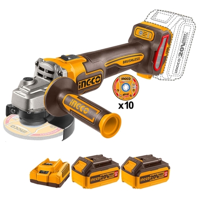 MINI ESMERIL ANGULAR INALAMBRICO 114.3 mm (4 1/2 in) 20 V VELOCIDAD VARIABLE