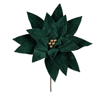 PASCUA NAVIDAD 32 cm x 32 cm VERDE ESMERALDA-DORADO
