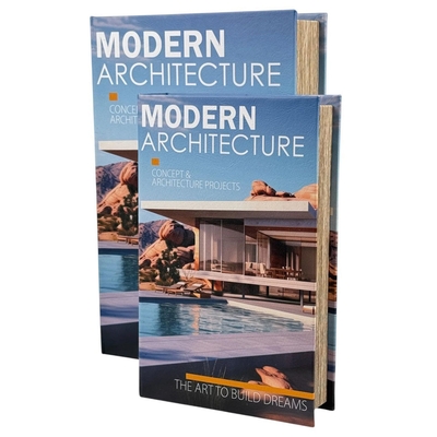 LIBRO DECORATIVO 33 cm x 22 cm CELESTE MODERN ARCHITECTURE