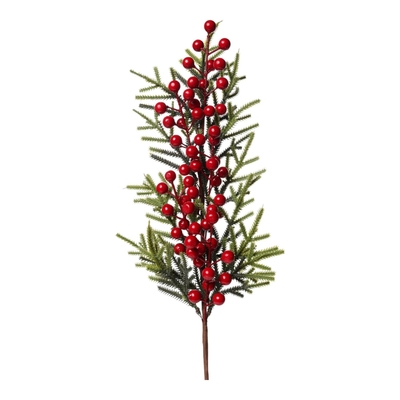 RAMA NAVIDAD CEREZA ROJO-VERDE 67 cm x 19 cm