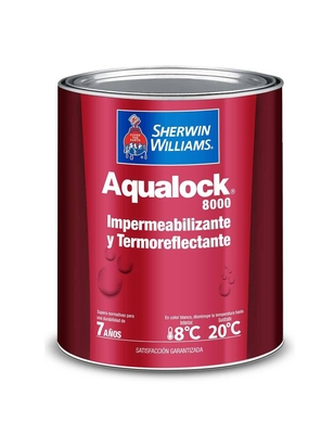 IMPERMEABILIZANTE Y TERMOREFLECTANTE PARA TECHOS LOSAS Y PAREDES AZUL AQUALOCK 8000