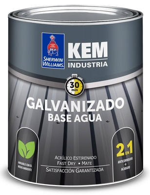 PINTURA PARA METAL GALVANIZADO BASE AGUA CAFE MATE