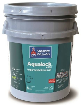 IMPERMEABILIZANTE Y TERMOREFLECTANTE PARA TECHO LOSAS Y PAREDES BLANCO AQUALOCK 6000 AR