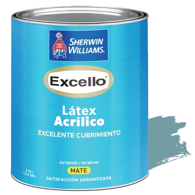 PINTURA LATEX PARA USO EXTERIOR / INTERIOR AZUL CENICIENTA EXCELLO LATEX
