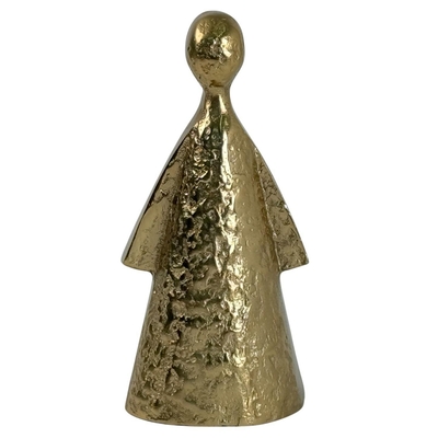 FIGURA SILUETA DECORATIVO 20 cm x 10 cm x 9 cm ALUMINIO DORADO