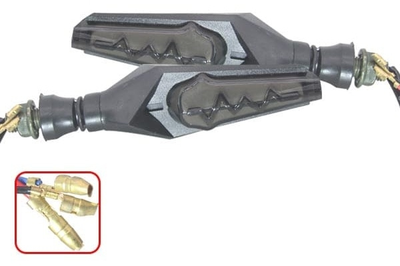 LUZ DIRECCIONAL LED PARA MOTO AMBAR CON SECUENCIA