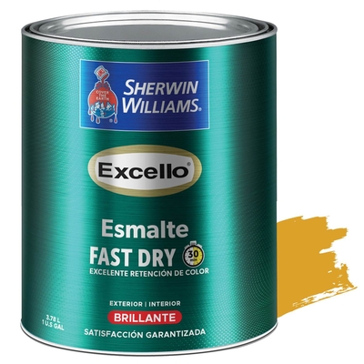 PINTURA ESMALTE PARA USO EXTERIOR / INTERIOR AMARILLO CATERPILAR BRILLANTE EXCELLO ESMALTE