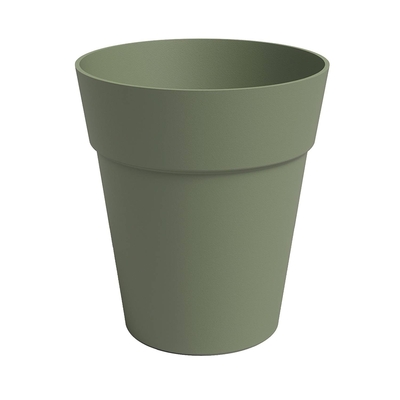 MACETA 13.7 cm x 15 cm PLASTICO VERDE CENIZA CAPRI O