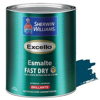 PINTURA ESMALTE PARA USO EXTERIOR / INTERIOR AZUL PROFUNDIDAD DEL OCEANO BRILLANTE EXCELLO ESMALTE