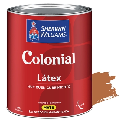 PINTURA LATEX PARA USO EXTERIOR / INTERIOR NARANJA MONARCA COLONIAL LATEX