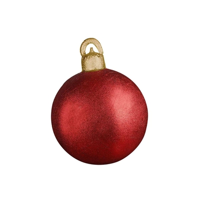 INFLABLE NAVIDAD BOLA ROJO-DORADO BRILLANTE 60 cm x 60 cm