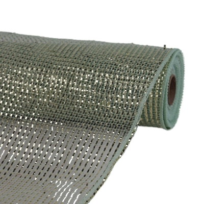 MALLA NAVIDAD 26 cm x 8.2 m (9 yd) DORADO BRILLANTE