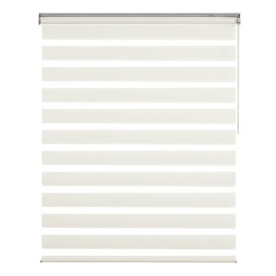 CORTINA ROLLER ZEBRA 120 cm/116 cm x 160 cm POLIESTER BLANCO NIGHT&DAY