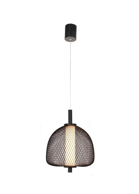 LAMPARA PENDANT LED 12 W LUZ CALIDA METAL NEGRO