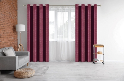 CORTINA PARA SALA 140 cm x 229 cm CHOCOLATE ESSENCE VINE BLACKOUT
