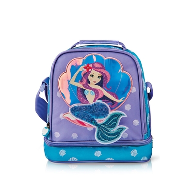LONCHERA TERMICA INFANTIL CELESTE-MORADO DISEÑO SIRENA