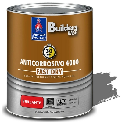 ANTICORROSIVO ALQUIDICO PARA METAL PARA USO EXTERIOR / INTERIOR GRIS BRILLANTE COLONIAL 4000