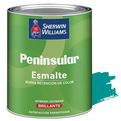 PINTURA ESMALTE PARA USO EXTERIOR / INTERIOR AQUA BRILLANTE PENINSULAR ESMALTE