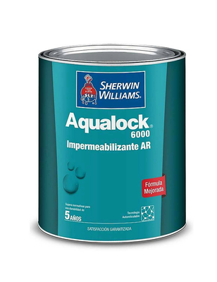 IMPERMEABILIZANTE Y TERMOREFLECTANTE PARA TECHO LOSAS Y PAREDES AQUALOCK 6000 AR