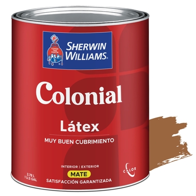 PINTURA LATEX PARA USO EXTERIOR / INTERIOR JALAPEÑO COLONIAL LATEX