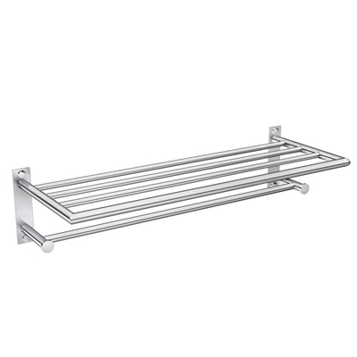 ORGANIZADOR PARA TOALLAS DE 15.2 cm x 61 cm x 22.9 cm DE METAL CROMADO ARLYS