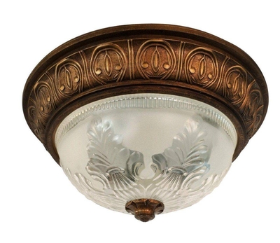 LÁMPARA PLAFON 2 LUCES E27 DISEÑO GOTICO