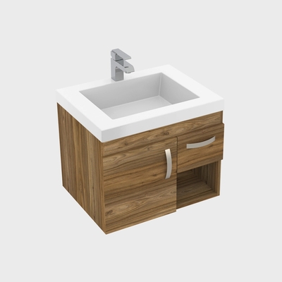 MUEBLE MONET ELEVADO GRACIA/SIKUANI CON LAVABO OSLO BLANCO 63 cm x 48 cm