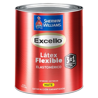 PINTURA LATEX FLEXIBLE PARA USO EXTERIOR / INTERIOR BASE ULTRA BLANCO EXCELLO LATEX