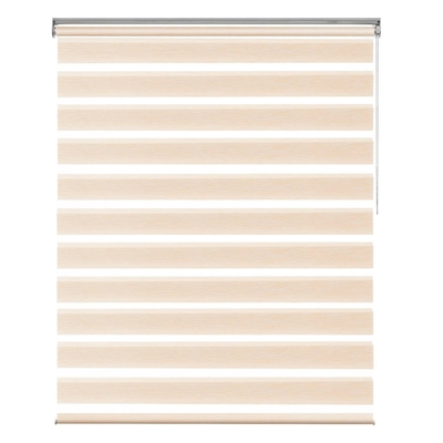 CORTINA ROLLER ZEBRA 120 cm/116 cm x 160 cm POLIESTER BEIGE NIGHT&DAY