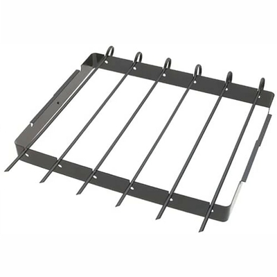 PALILLO PINCHO PARA BARBACOA METAL NEGRO 36.3 cm x 19.3 cm x 4.6 cm